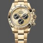 Replica Rolex Daytona-126508 0006, Bracciale in oro giallo, 1:1, Champagne, Uomo