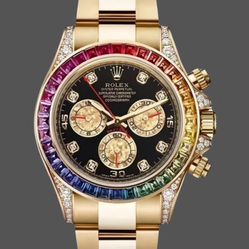 Replica Rolex Day Date 36-128345RBR 0042 unisex, quadrante con pavé di diamanti, diamante President