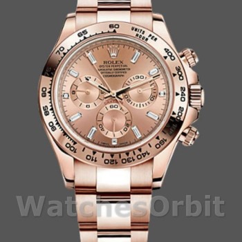 Replica Rolex Daytona-m116505 da uomo, 40 mm, oro Everose, quadrante rosa Sundust, Uomo Sundust Pink