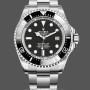 Replica Rolex Deepsea 44mm Uomo-126660-Dal quadrante nero-Oyster acciaio nero