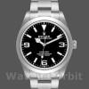 Replica Rolex Explorer-214270 da uomo, 39 mm, acciaio inossidabile, quadrante nero luminoso, nero da uomo