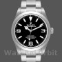 Replica Rolex Explorer-214270 da uomo, 39 mm, acciaio inossidabile, quadrante nero luminoso, nero da uomo