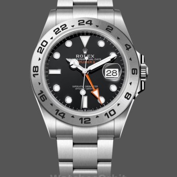 Replica Rolex Explorer II 42mm Uomo-m226570 0002-Acciaio inossidabile-Comparatore nero Nero