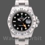 Replica Rolex Explorer 40 mm Uomo-REP016820-Acciaio inossidabile-Comparto nero Nero