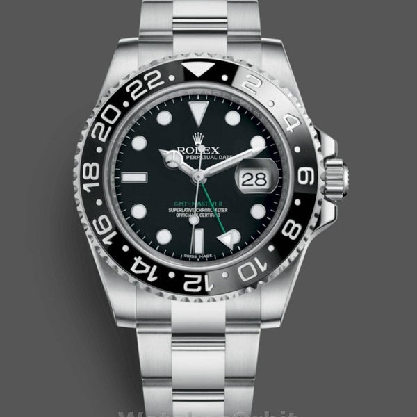 Replica Rolex GMT-Master II 40mm Uomo-116710LN-Calrante nero-Cassa in acciaio inossidabile Nero