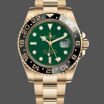 Replica Rolex GMT-Master II 40mm Uomo-116718LN-Bracciale Oyster-Comparatore Verde Verde