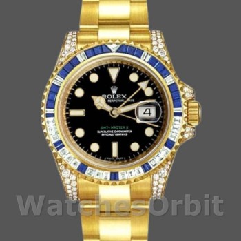 Replica Rolex GMT-Master II 40mm Uomo-116758-Diamond-Comparatore Nero Unisex