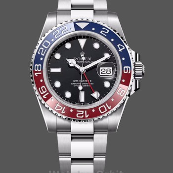 Replica Rolex GMT-Master II-126710BLRO 0002 da uomo, Nero