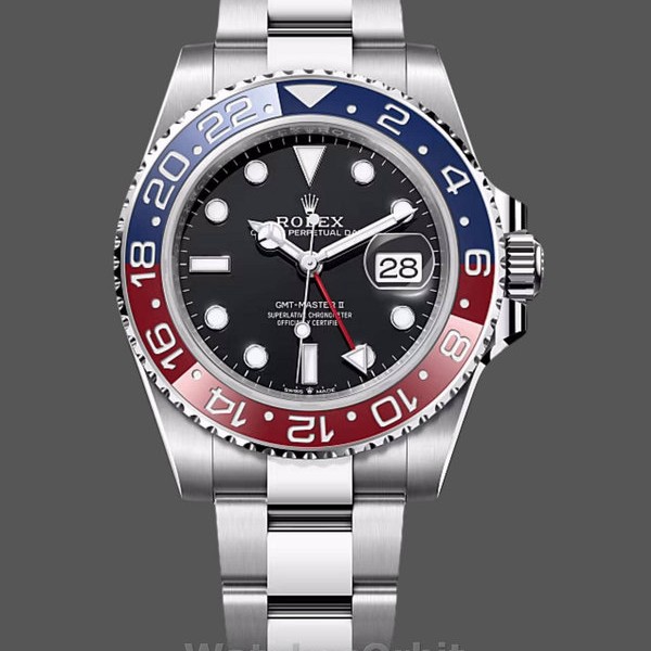 Replica Rolex GMT-Master II-126710BLRO 0002 da uomo, Nero