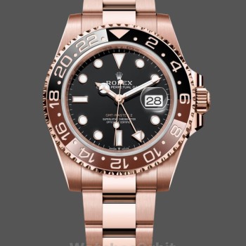 Replica Rolex GMT-Master II 40 mm Uomo-126715CHNR-Contatore nero-Cassa nera