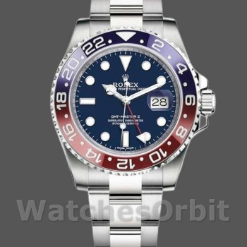 Replica Rolex GMT-Master II 40mm Uomo-126719BLRO-Dal quadrante bianco-oro blu Unisex