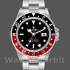 Replica Rolex GMT-Master II-16710 da uomo, 40 mm, quadrante nero, lunetta nera Red Coke, nero da uomo