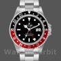 Replica Rolex GMT-Master II-16710 da uomo, 40 mm, quadrante nero, lunetta nera Red Coke, nero da uomo