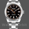 Replica Rolex Milgauss 40 mm Uomo-116400-Acciaio inossidabile-Comparatore nero Nero