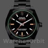 Replica Rolex Milgauss 40mm Uomo-116400GV-Cristallo verde-Acciaio inossidabile/PVD-Comparto nero Nero