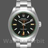 Replica Rolex Milgauss 40 mm Uomo-116400GV-Acciaio inossidabile-Comparto nero Nero
