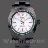 Replica Rolex Milgauss 40mm Uomo-PR116610-Acciaio inossidabile-Comparto bianco Nero
