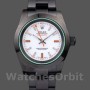 Replica Rolex Milgauss 40mm Uomo-PR116610-Acciaio inossidabile-Comparto bianco Nero