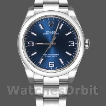 Replica Rolex Oyster Perpetual 36 mm Unisex-116000-Comparatore blu-Automatico blu
