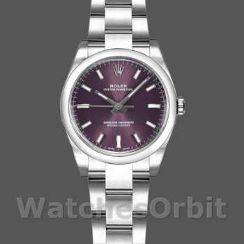 Replica Rolex Oyster Perpetual 26 mm Donna-176200-Grape Red Quadrante rosso Grape Red
