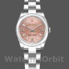 Replica Rolex Oyster Perpetual 26 mm Donna-176200-Dal quadrante rosa-Ghiera bombata Rosa