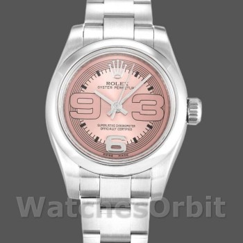 Replica Rolex Oyster Perpetual 26 mm Donna-176200-Rosa Maxi Quadrante Arabo Rosa