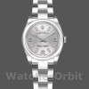 Replica Rolex Oyster Perpetual 26 mm Donna-176200-Dal quadrante argento-indici luminosi rosa Argento