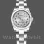 Replica Rolex Oyster Perpetual 26 mm Donna-176200-Argento Quadrante con numeri romani Argento