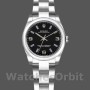 Replica Rolex Oyster Perpetual 26 mm Donna-176200-Acciaio inossidabile-Comparto indice blu Blu