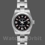 Replica Rolex Oyster Perpetual 26mm Donna-176200-Acciaio inossidabile-Comparatore nero Nero Donna