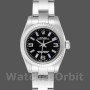Replica Rolex Oyster Perpetual 26 mm Donna-176234-Comparatore nero-Blue Baton Nero