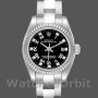 Replica Rolex Oyster Perpetual 26 mm Donna-176234-Calendario nero e diamanti Nero
