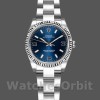 Replica Rolex Oyster Perpetual 26 mm Donna-176234-Ghiera scanalata-Comparto blu Blu