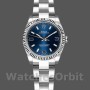 Replica Rolex Oyster Perpetual 26 mm Donna-176234-Ghiera scanalata-Comparto blu Blu