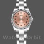 Replica Rolex Oyster Perpetual 26 mm Donna-176234-Calendario rosa con diamanti-Ghiera scanalata Rosa