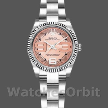 Replica Rolex Oyster Perpetual 26 mm Donna-176234-Pink Maxi Quadrante Numeri Arabi Rosa