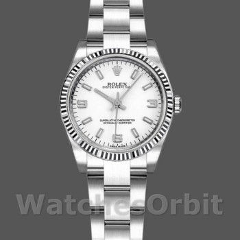 Replica Rolex Oyster Perpetual 26 mm Donna-176234-Bianco Quadrante Romano Bianco