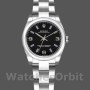 Replica Rolex Oyster Perpetual 31 mm Donna-177200-Contatore nero-Blue Baton Nero