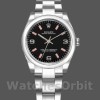 Replica Rolex Oyster Perpetual 31 mm Donna-177200-Dal quadrante nero-Batone rosa nero
