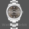 Replica Rolex Oyster Perpetual 31 mm Donna-177200-Ghiera grigio scuro-Giornale bombato Grigio scuro