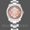 Replica Rolex Oyster Perpetual 31 mm Donna-177200-Rosa Maxi Quadrante Arabo-Ghiera Spessa Rosa