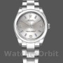 Replica Rolex Oyster Perpetual 31 mm Donna-177200-Comparatore argento-Indici blu Argento