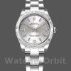 Replica Rolex Oyster Perpetual 31 mm Donna-177210-Calrante argento-Indici blu Argento
