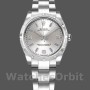 Replica Rolex Oyster Perpetual 31 mm Donna-177210-Calrante argento-Indici blu Argento