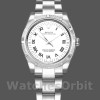 Replica Rolex Oyster Perpetual 31 mm Donna-177210-Acciaio inossidabile-Comparatore romano bianco Bianco