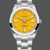 Replica Rolex Oyster Perpetual-124300, Oystersteel, Quadrante giallo Uomo Quadrante giallo