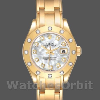 Replica Rolex Pearlmaster 29 mm Donna-80318-MOP Quadrante di Diamanti Lusso