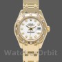 Replica Rolex Pearlmaster 29 mm Donna-80318-Oro giallo-Comparatore bianco Lusso