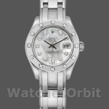 Replica Rolex Pearlmaster 29 mm Donna-80319-MOP Quadrante di Diamanti Lusso