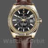 Replica Rolex Sky-Dweller 42 mm Uomo-326138-Calrante nero-Oro giallo nero<br />